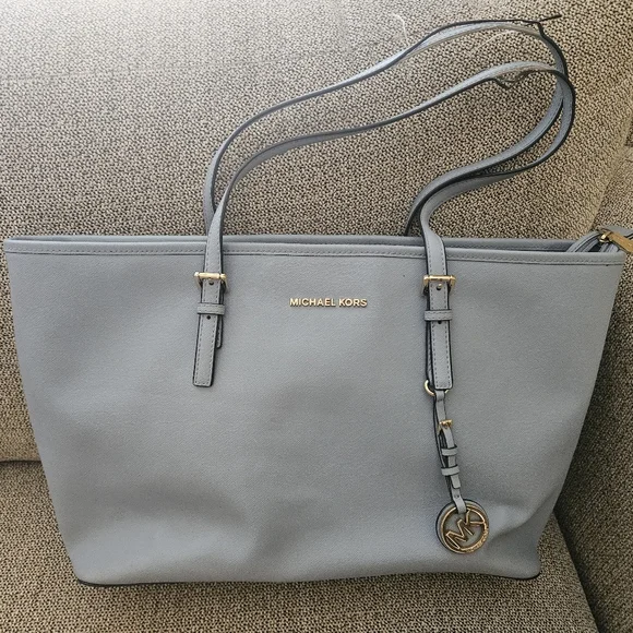 Michael Kors Light Blue Purse - Picture 1 of 4